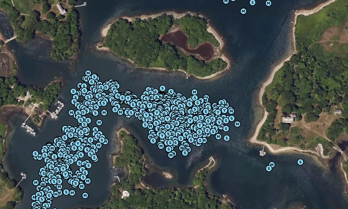 Satelite image of Hadley Harbor