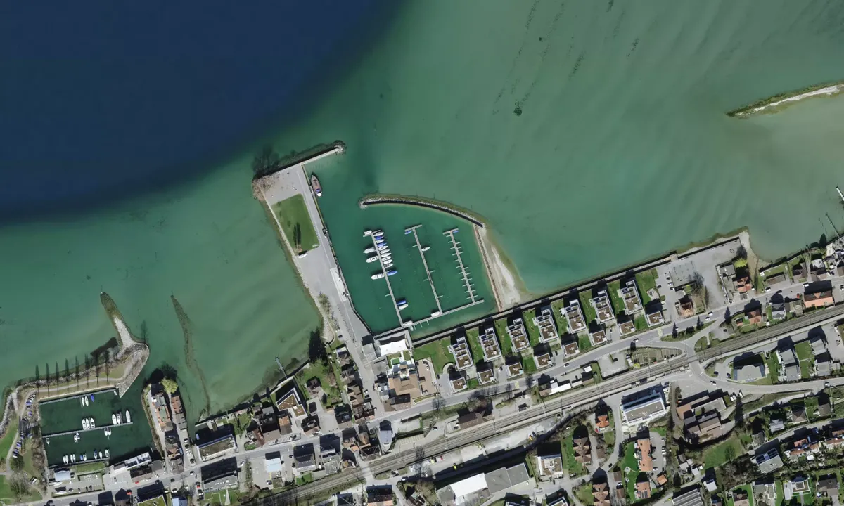 Flyfoto av Hafen Staad