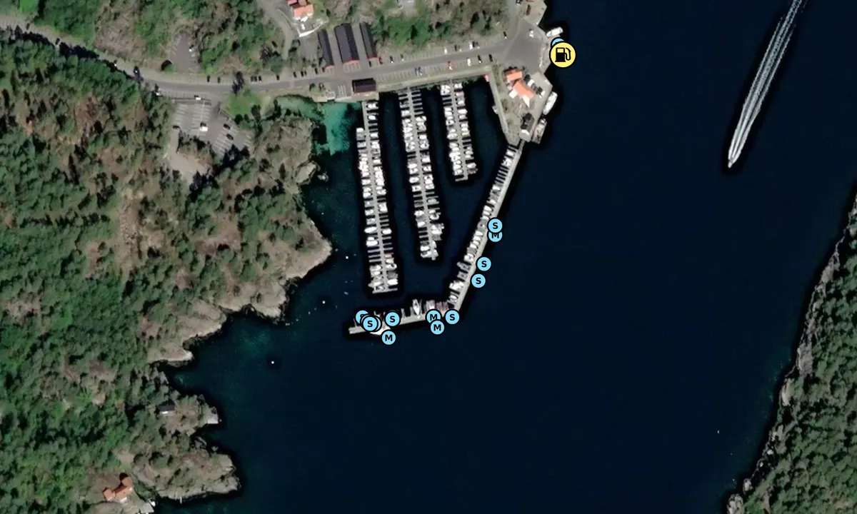 Satelite image of Hagefjorden brygge