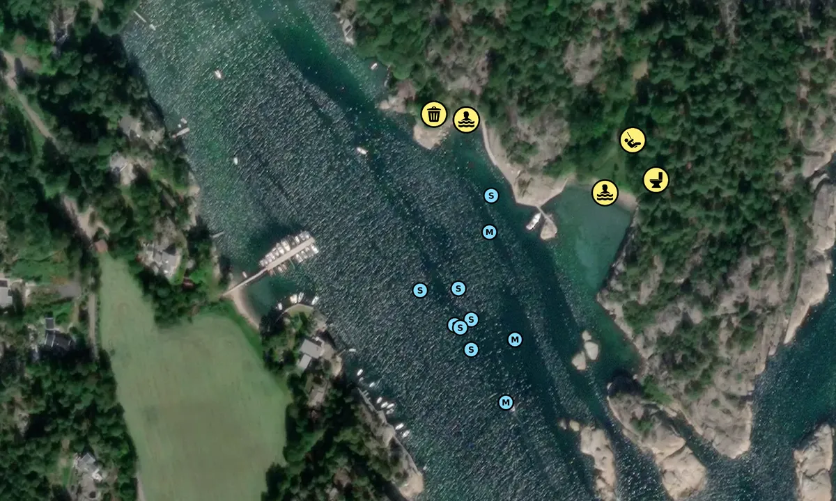 Satelite image of Håkavika