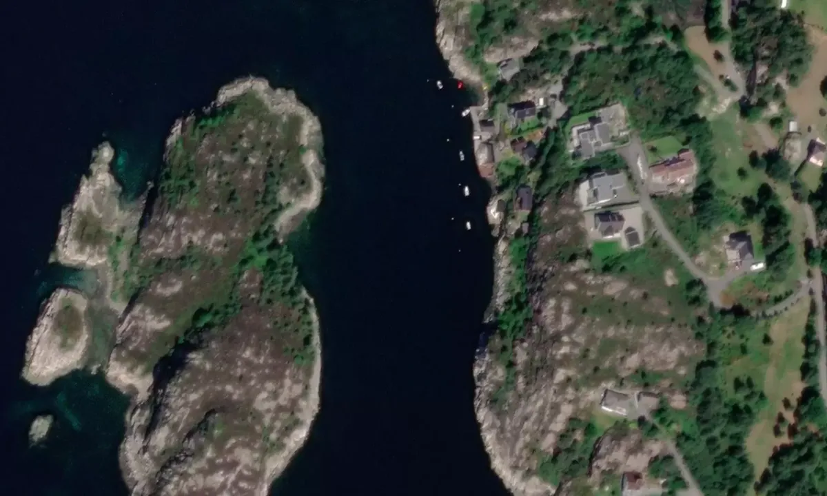 Satelite image of Håkjerholmen