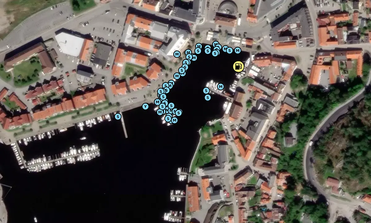 Satelite image of Halden Gjestehavn