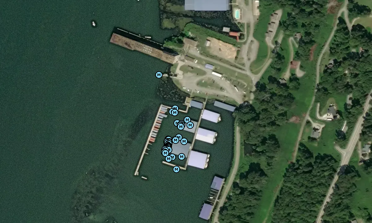 Satelite image of Hales Bar Marina and Resort