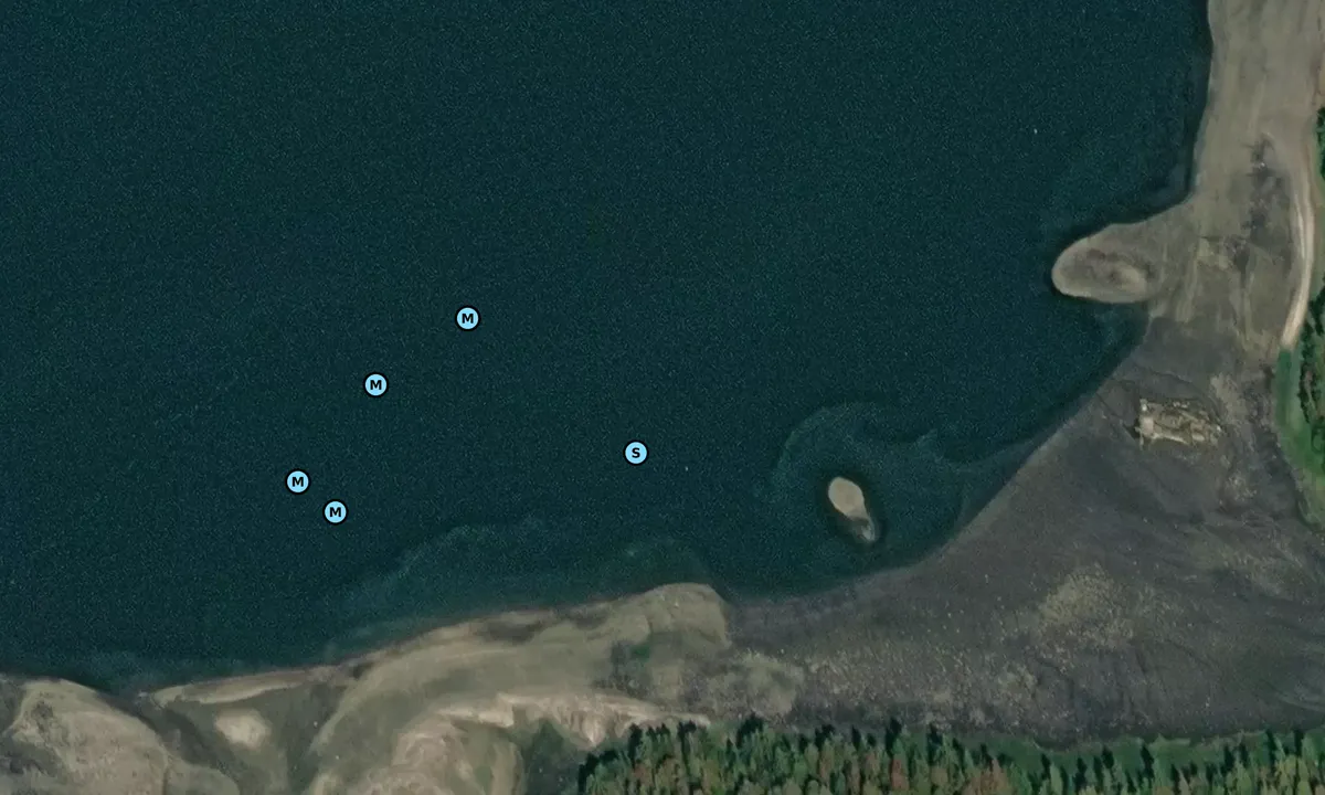 Satelite image of Halfmoon Anchorage