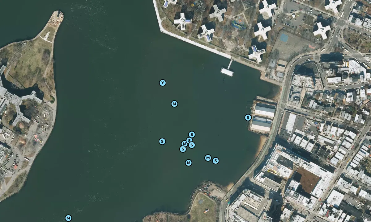 Satelite image of Hallets Cove