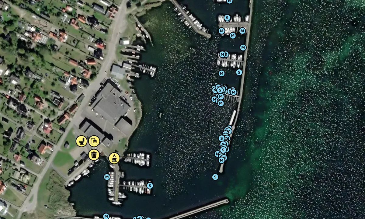 Satelite image of Hällevik Gästhamn