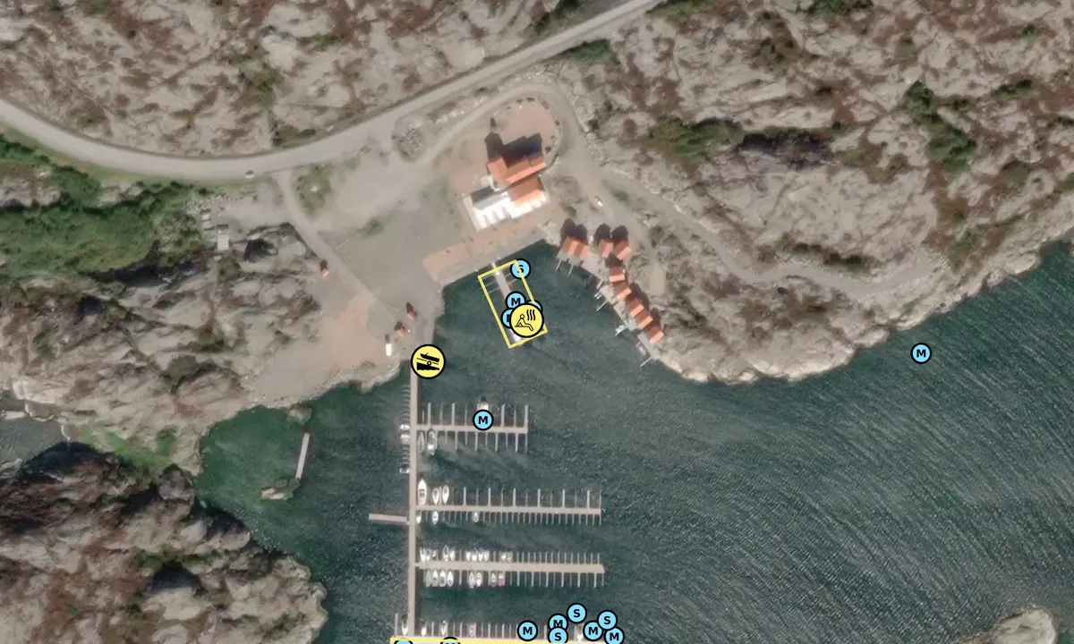 Satelite image of Hällevik Yacht Club