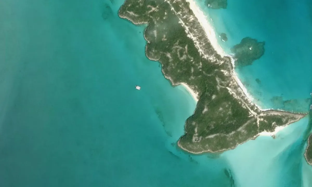 Satelite image of Halls Pond Cay
