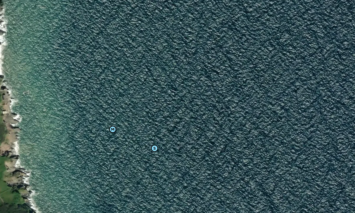 Satelite image of Hallsands Start Bay