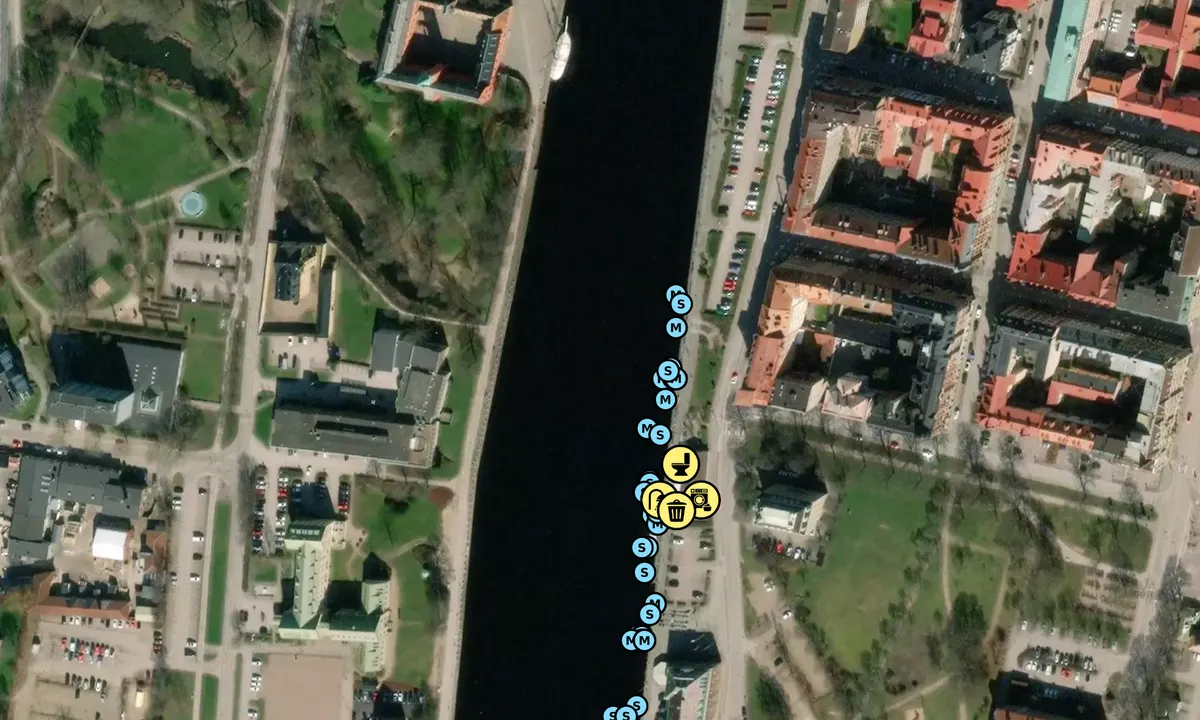 Satelite image of Halmstad