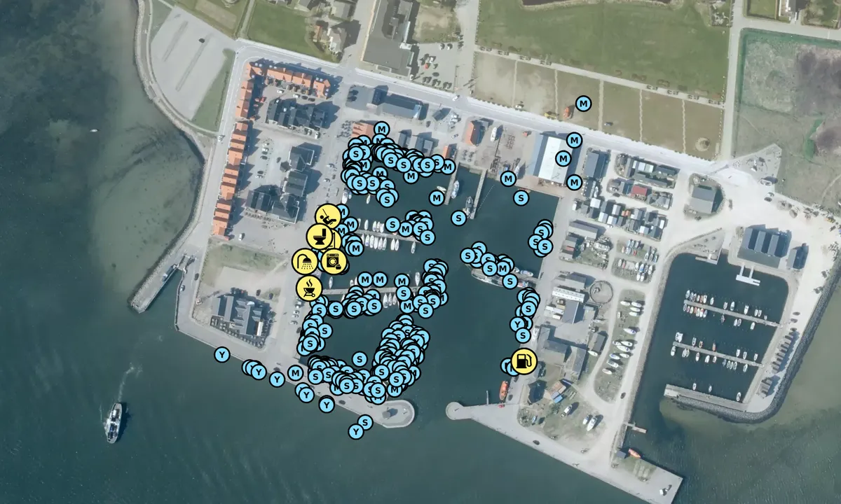 Satelite image of Hals Bådelaug