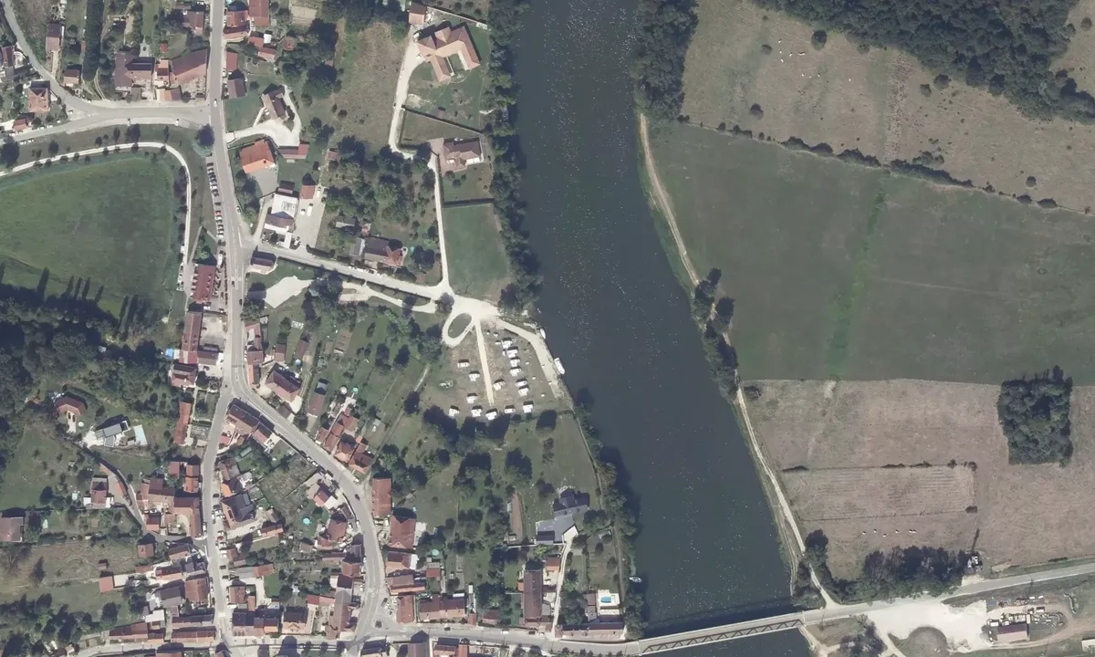 Satelite image of Halte Camping Lamarche