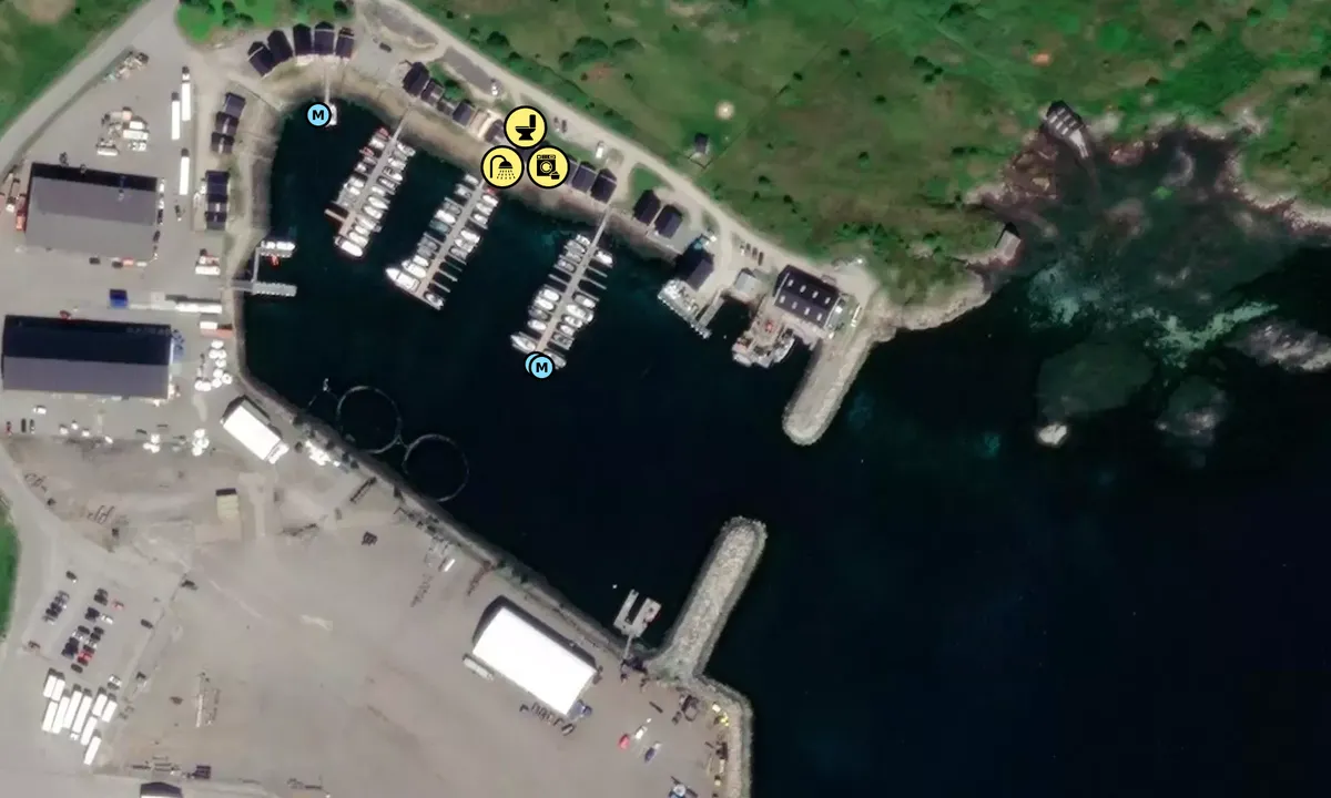 Satelite image of Hamarvik Båtforening