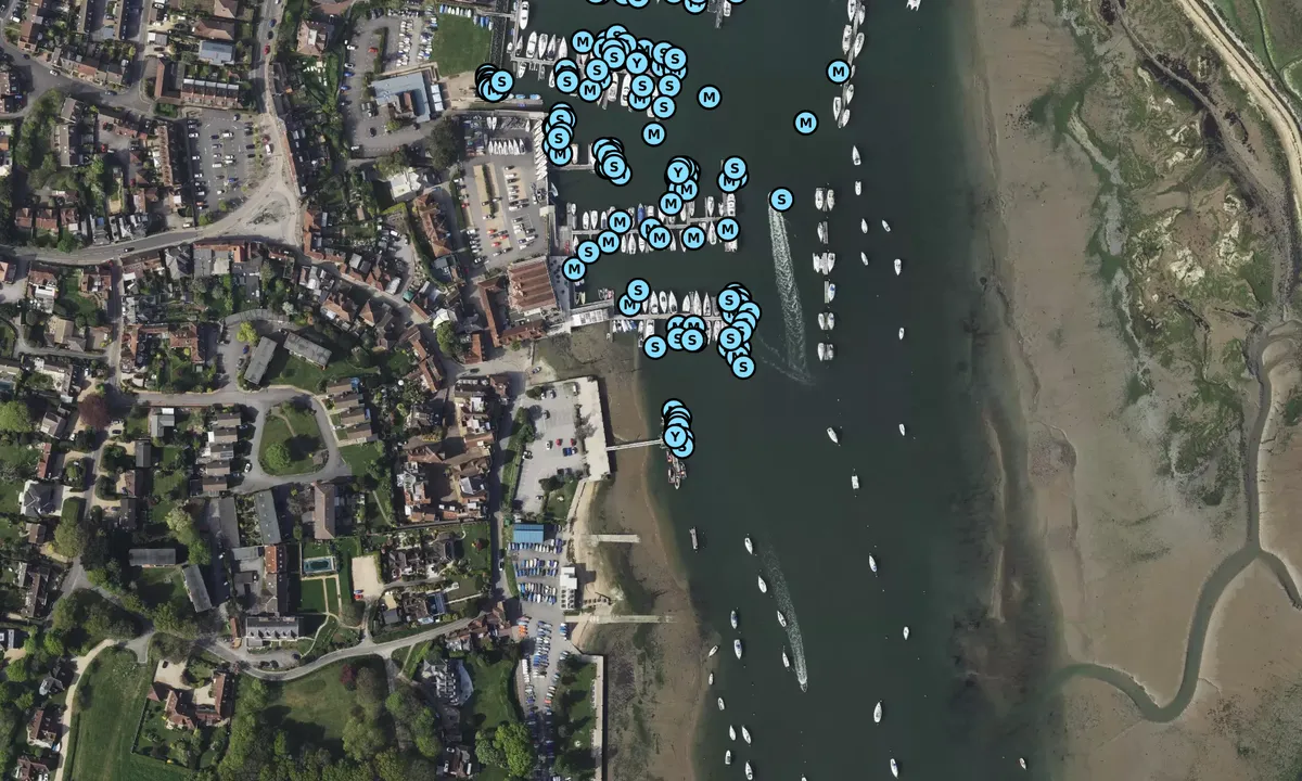 Satelite image of Hamble Jetty