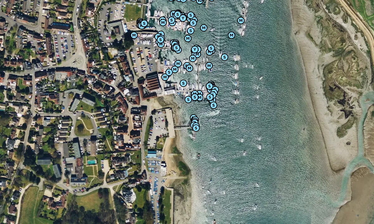 Satelite image of Hamble Jetty