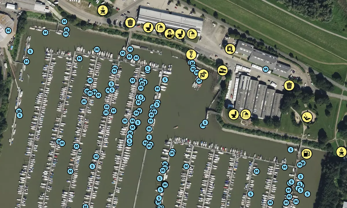 Satelite image of Hamburger Yachthafen