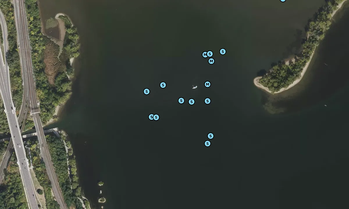 Satelite image of Hamilton Harbour