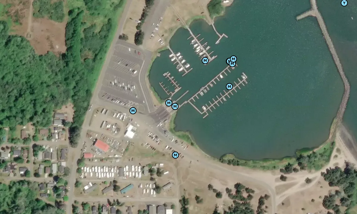 Satelite image of Hammond Marina - Warrenton