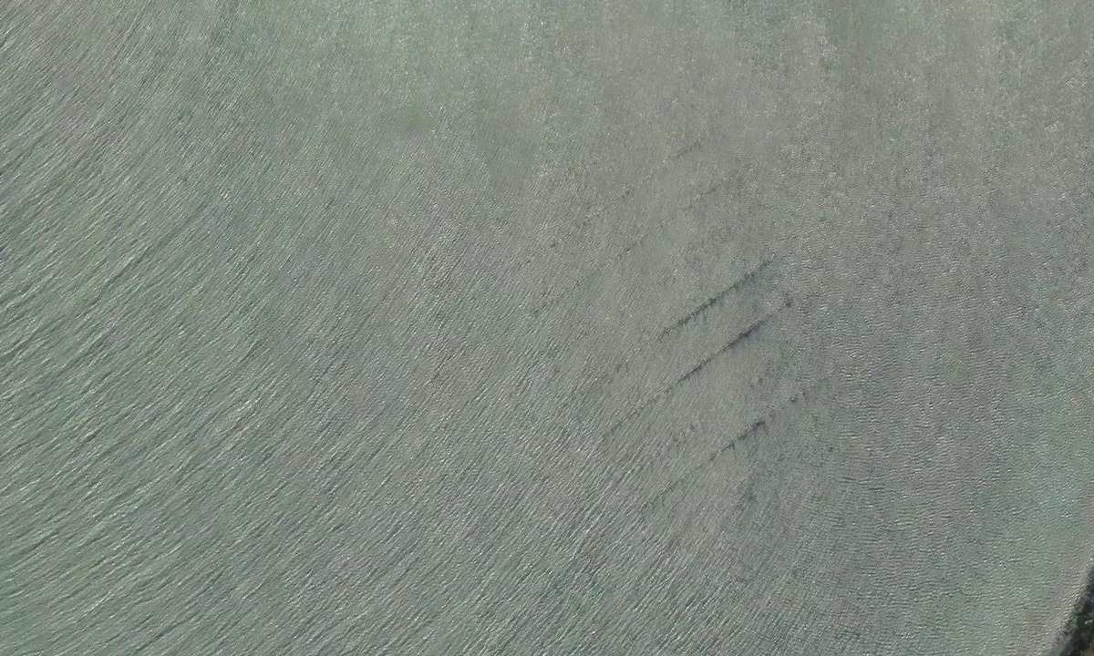 Satelite image of Hamna Voe