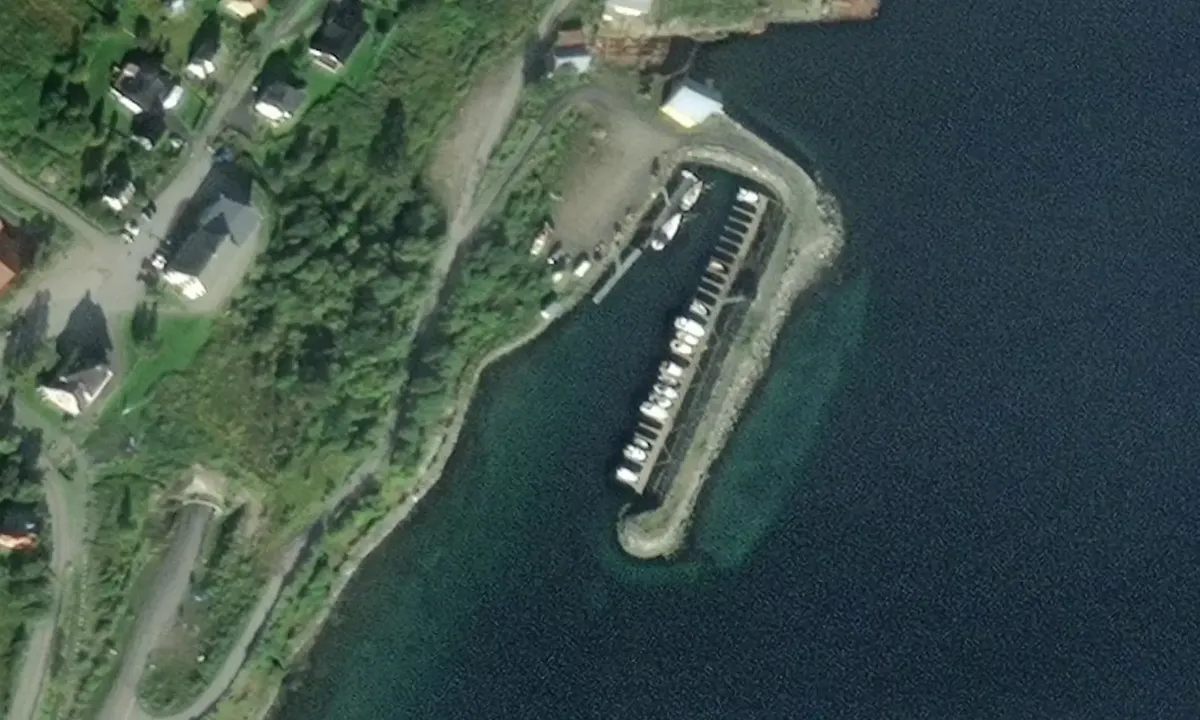 Satelite image of Hamnvik Småbåthavn