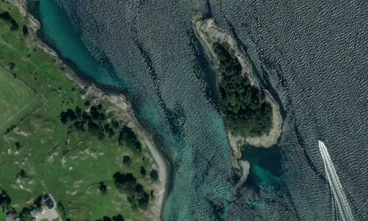 Satelite image of Hanasandholmen
