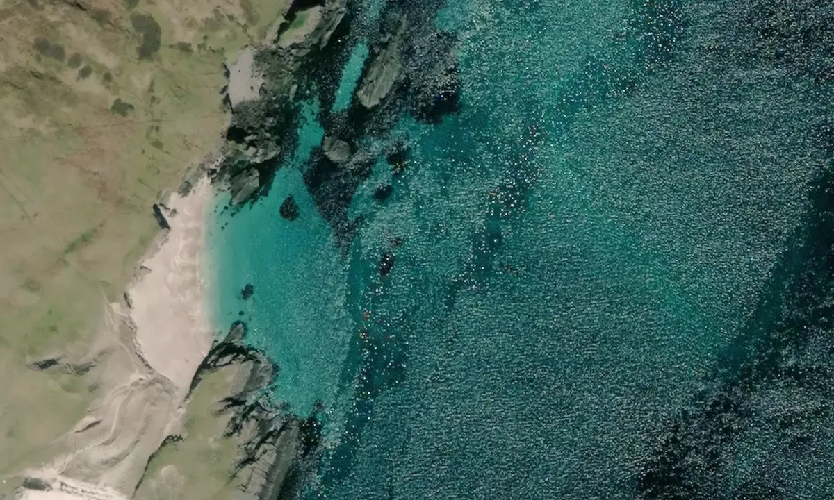 Satelite image of Handa Island