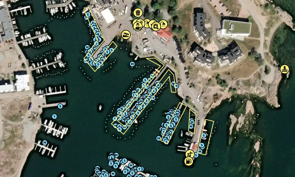 Satelite image of Hangö - Östra hamnen