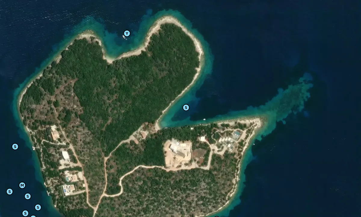 Satelite image of Hangover Bay
