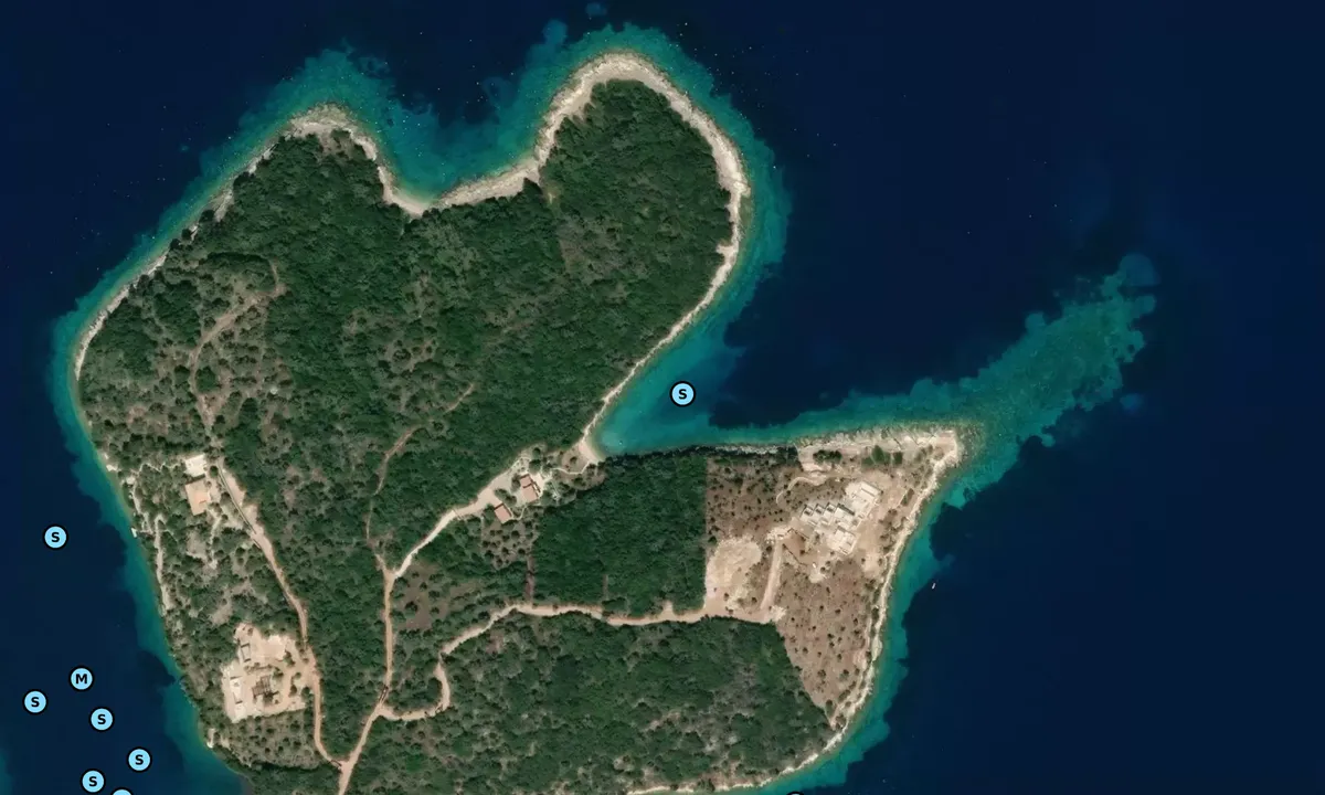 Satelite image of Hangover Bay