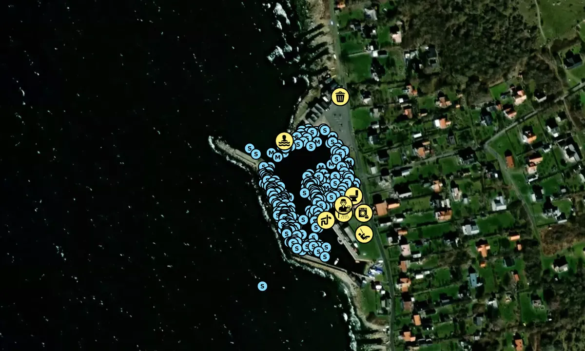 Satelite image of Hanö Gästhamn