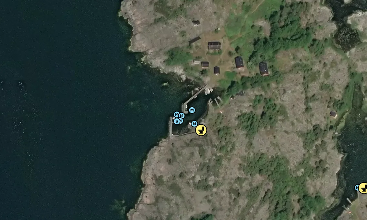 Satelite image of Häradskär gästhamn