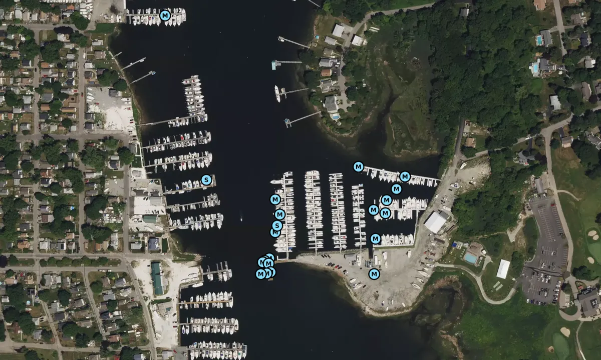 Satelite image of Harbor Lights Marina and Country Club