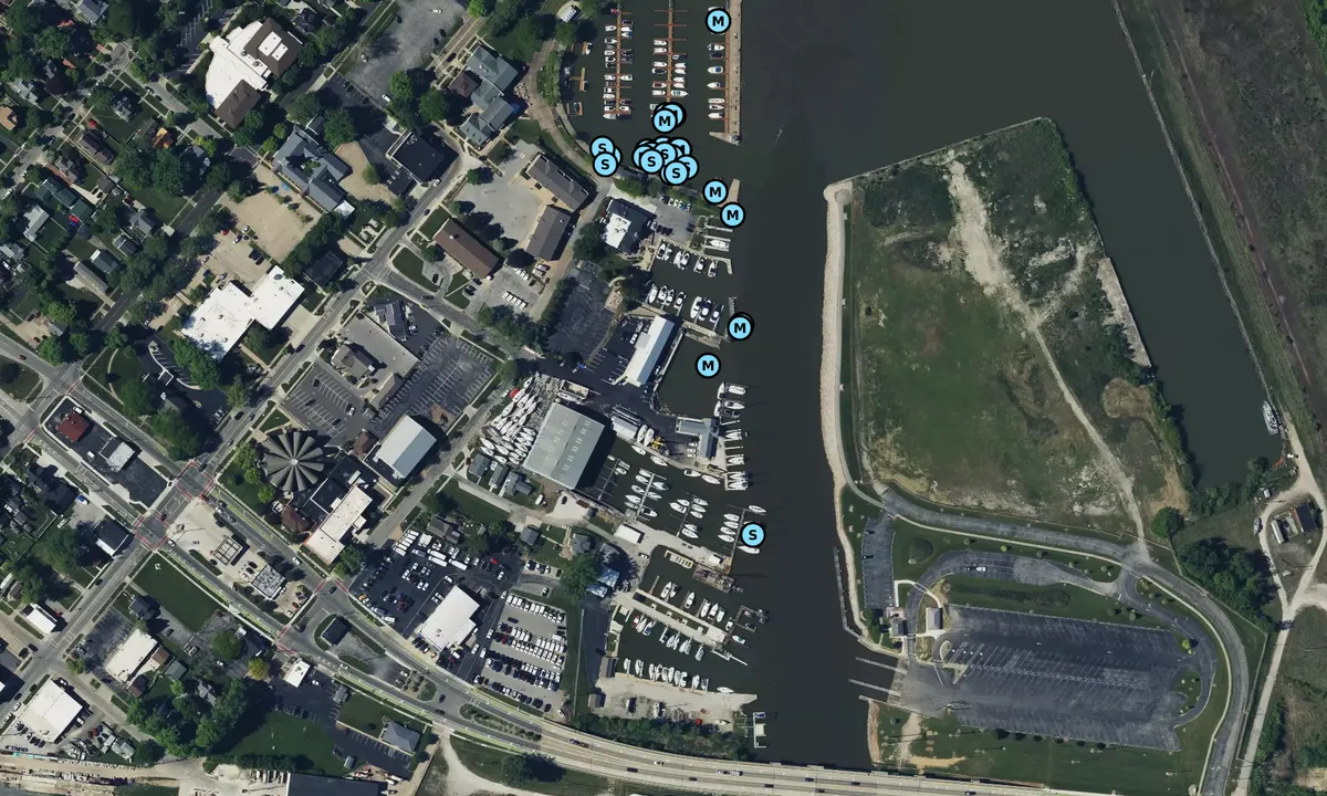 Satelite image of Harbor North Marina