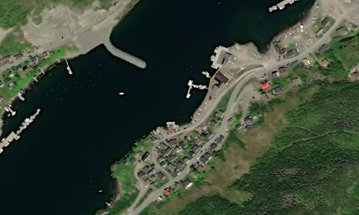 Satelite image of Harbour Breton