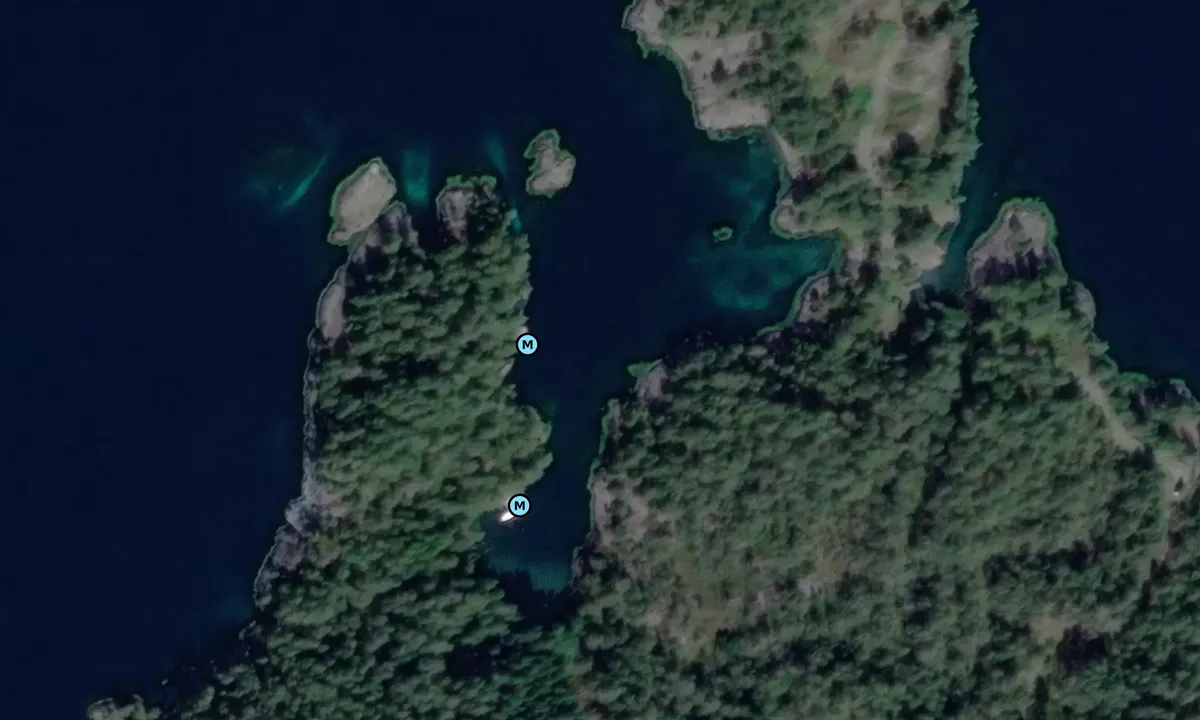 Satelite image of Hardingavågen naturhavn