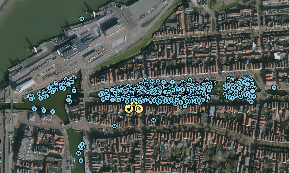 Satelite image of Harlingen - Noorderhaven