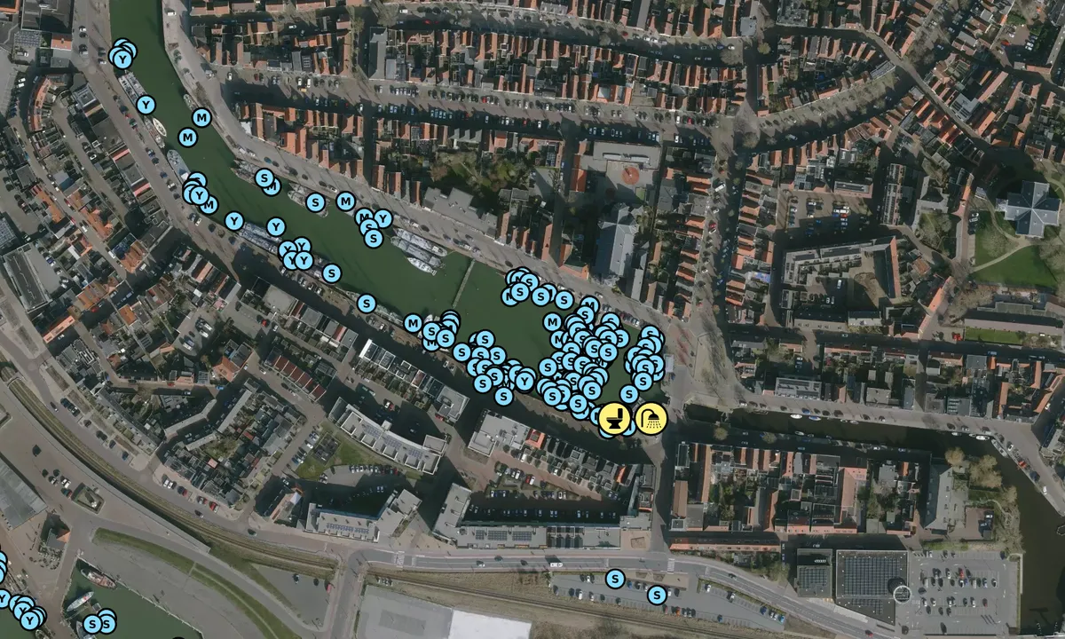 Satelite image of Harlingen - Zuiderhaven