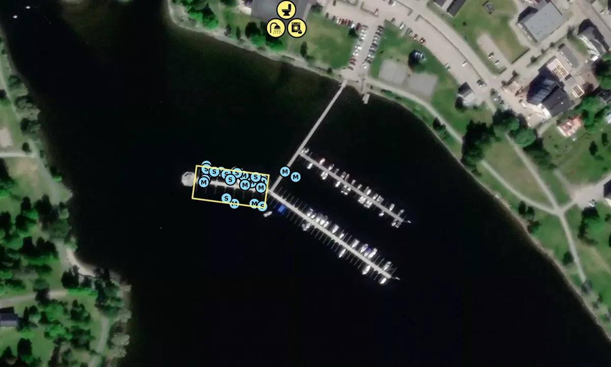 Satelite image of Härnösand - Södra sundet