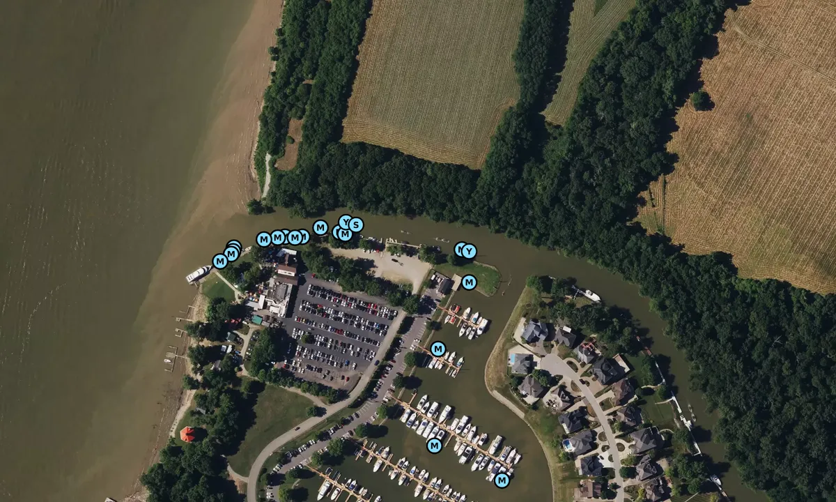 Satelite image of Harrods Creek Boat Harbor