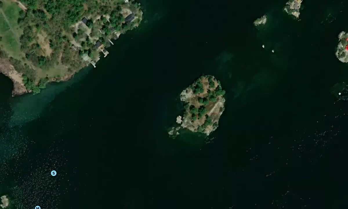 Satelite image of Harvey Island