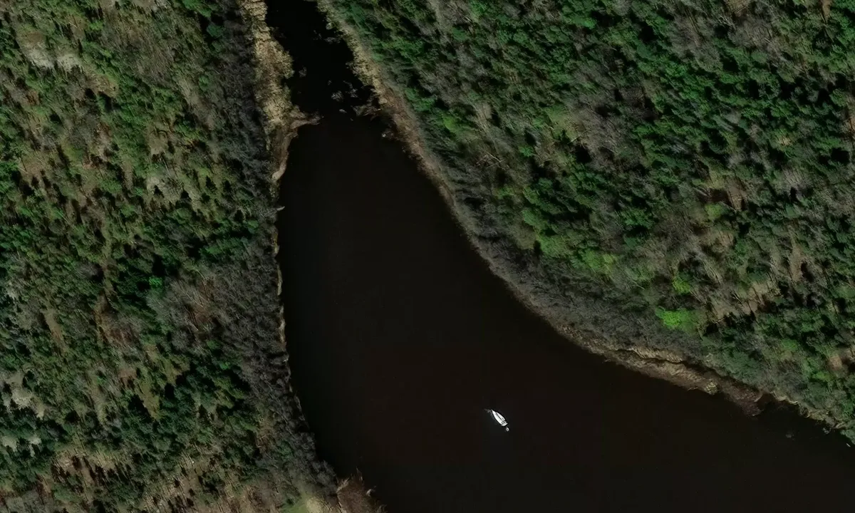 Satelite image of Hästskoviken 