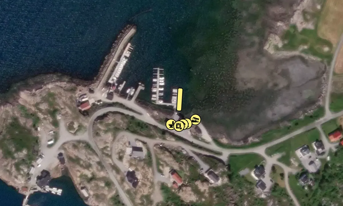 Satelite image of Hasvåg Båtforening