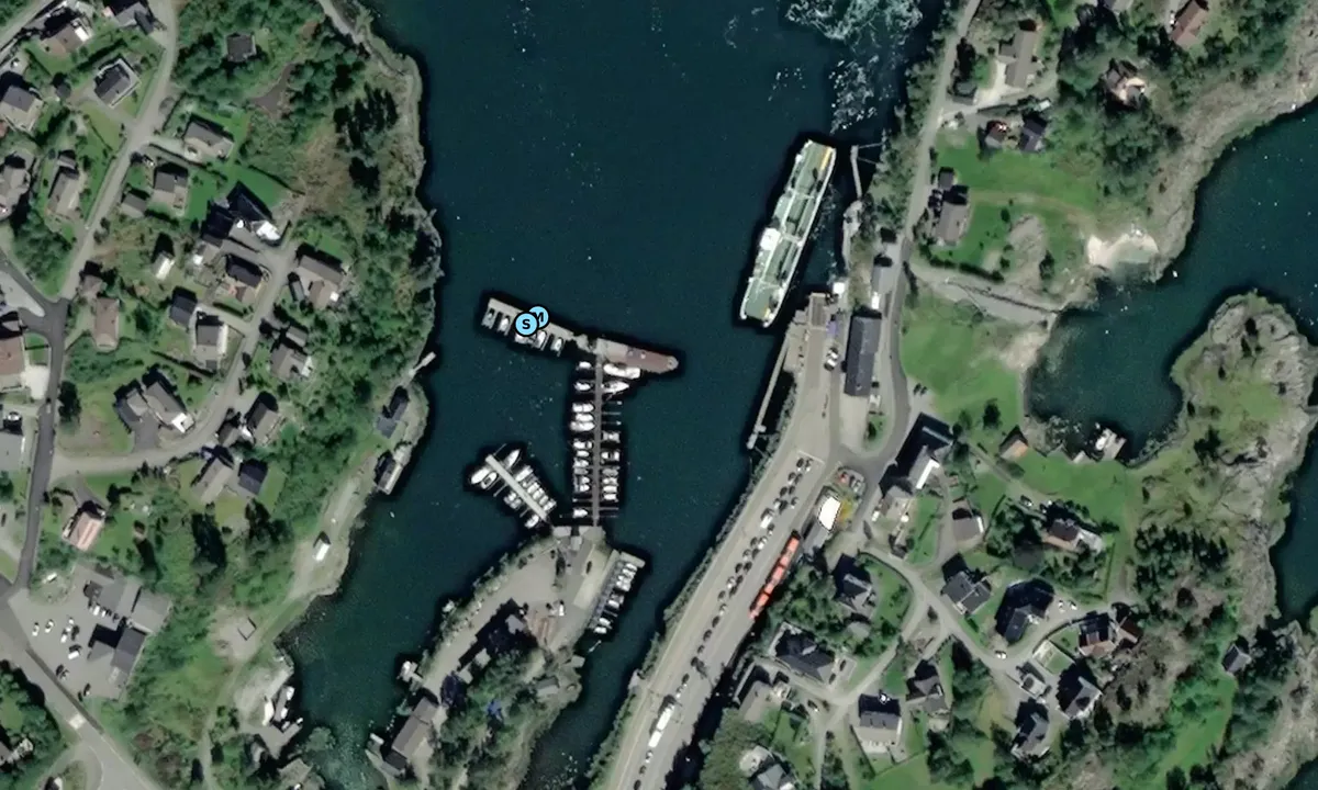 Satelite image of Hatlestrand Båtlag
