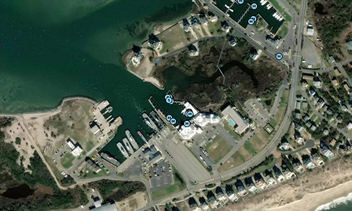 Satelite image of Hatteras Landing Marina