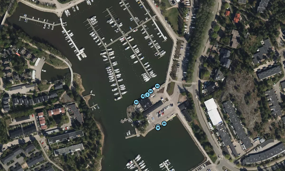 Satelite image of Haukilahden venesatama