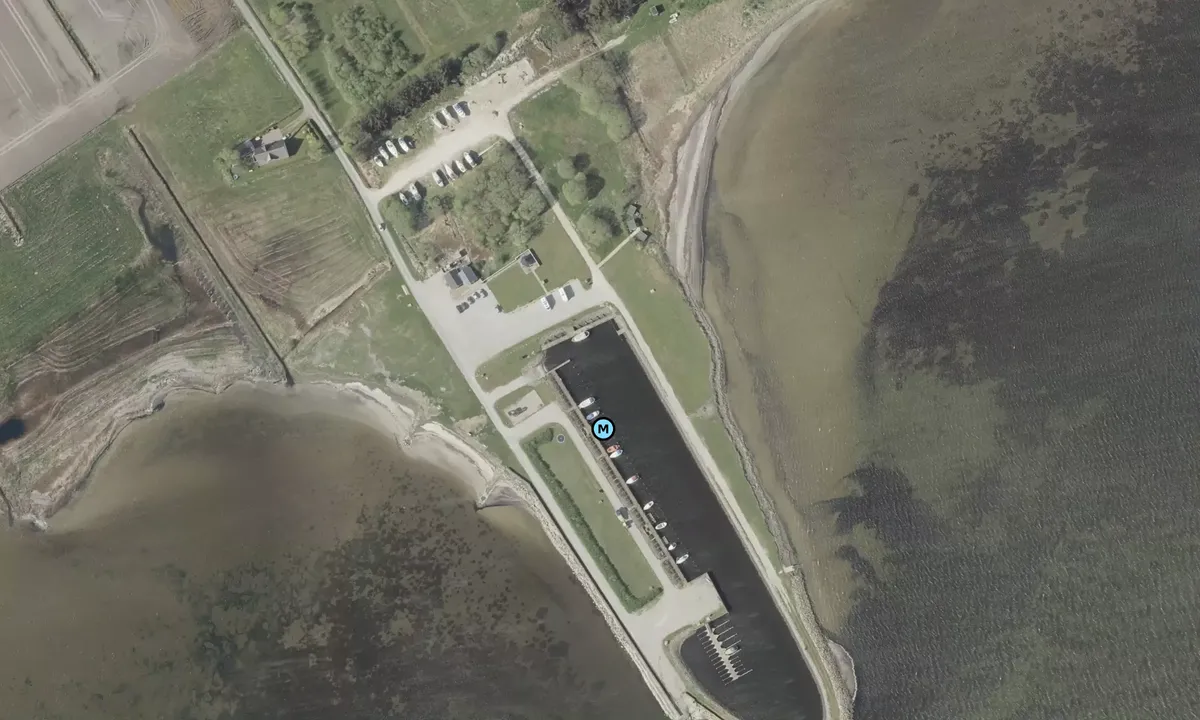 Satelite image of Haverslev Jolle og lystbådehavn