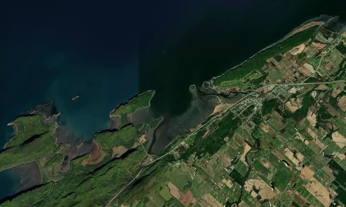 Flyfoto av Havre du Bic