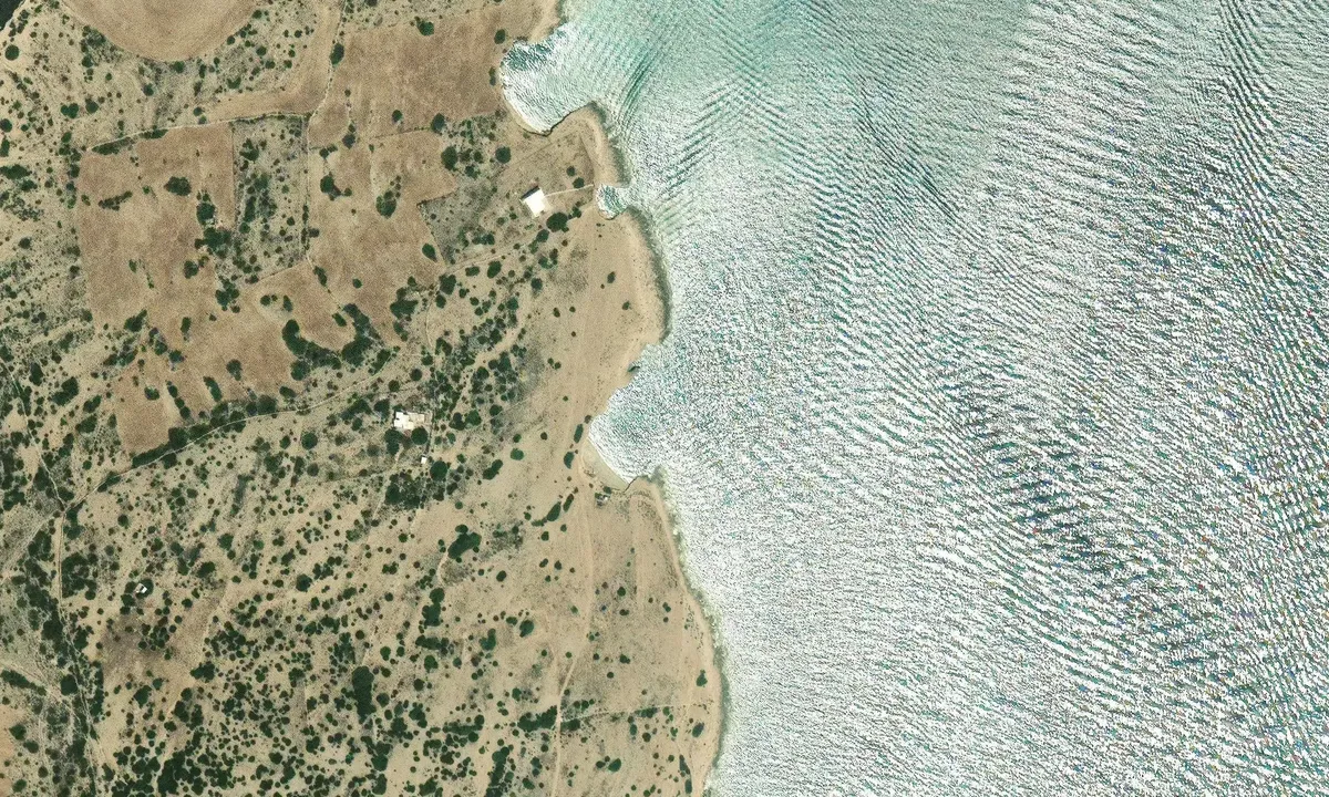 Satelite image of Hawaii Beach