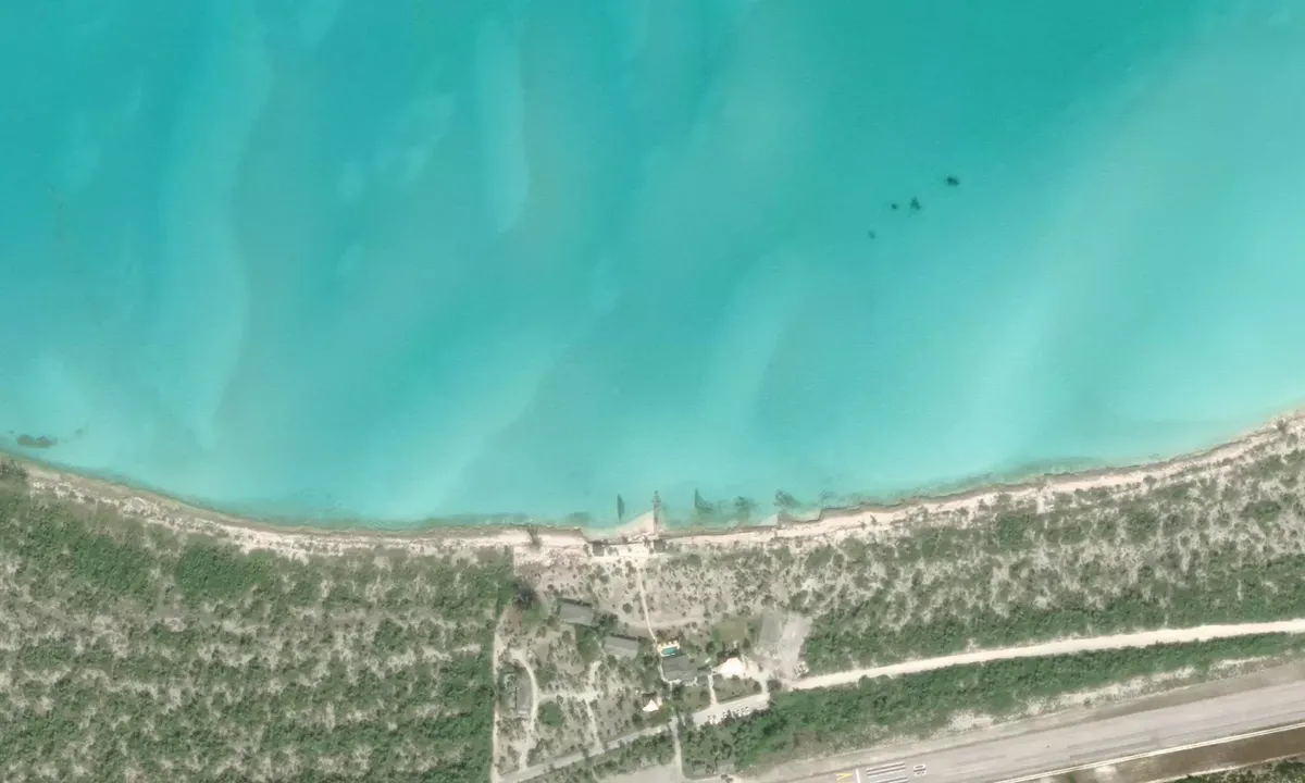 Satelite image of Hawks Nest Point