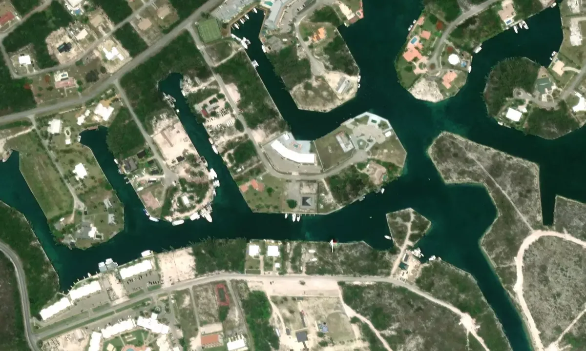 Satelite image of Hawksbill Yacht Club